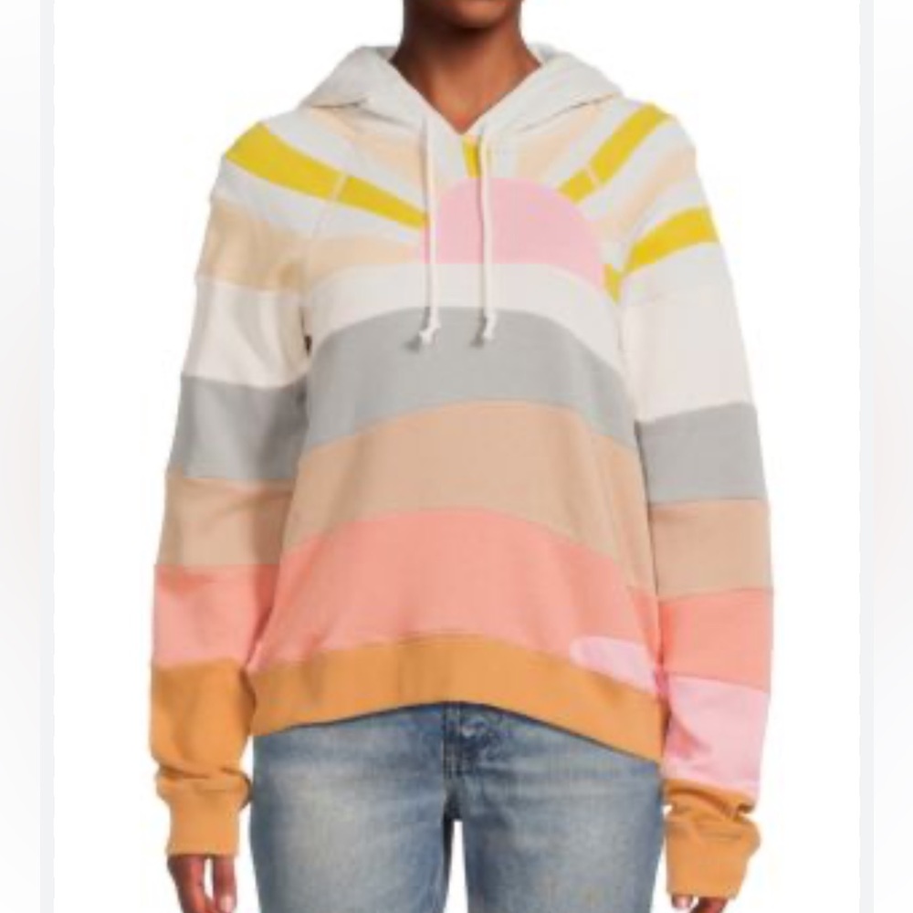 Fatherly sold out Soleil striped raglan hoodie